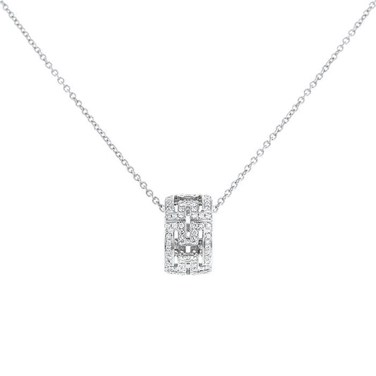 [Renovia Jewelry]PARENTESI NECKLACE SILVER DIAMOND