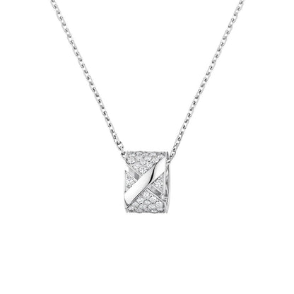 [Renovia Jewelry]LIENS EVIDENCE DIAMOND PAVED NECKLACE
