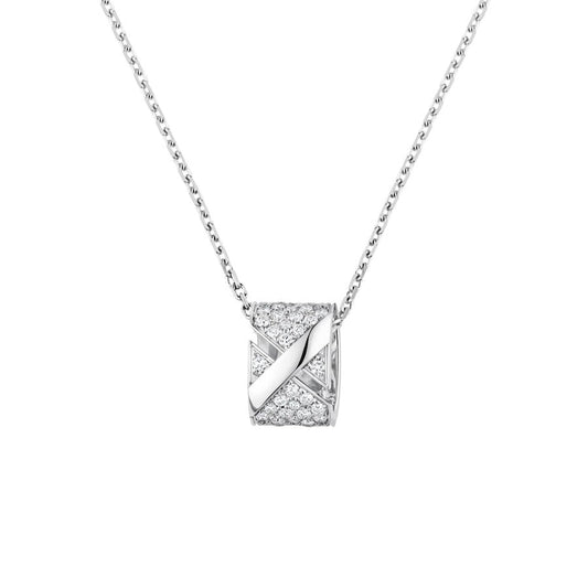 [Renovia Jewelry]LIENS EVIDENCE DIAMOND PAVED NECKLACE