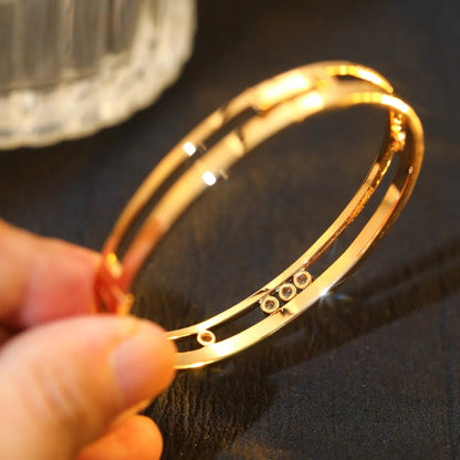 [Renovia Jewelry]Move Romane Diamond Bangle Bracelet