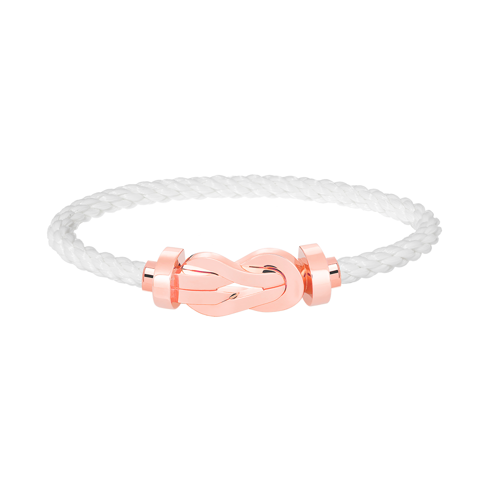 [Renovia Jewelry]CHANCE LARGE 8 FIGURE BUCKLE NO DIAMOND BRACELET ROSE GOLD