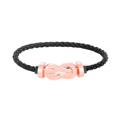 [Renovia Jewelry]CHANCE LARGE 8 FIGURE BUCKLE NO DIAMOND BRACELET ROSE GOLD
