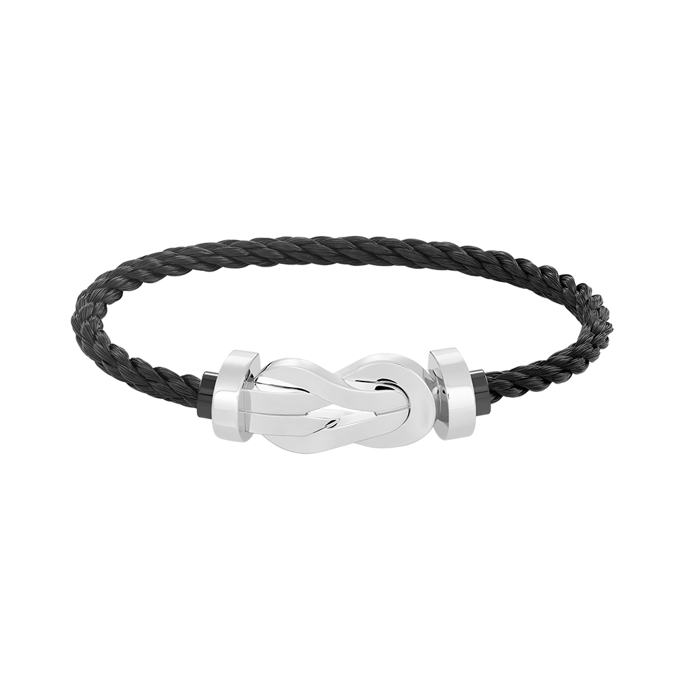 [Renovia Jewelry]CHANCE LARGE 8 FIGURE BUCKLE NO DIAMOND BRACELET SILVER