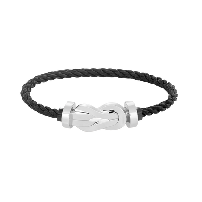 [Renovia Jewelry]CHANCE LARGE 8 FIGURE BUCKLE NO DIAMOND BRACELET SILVER