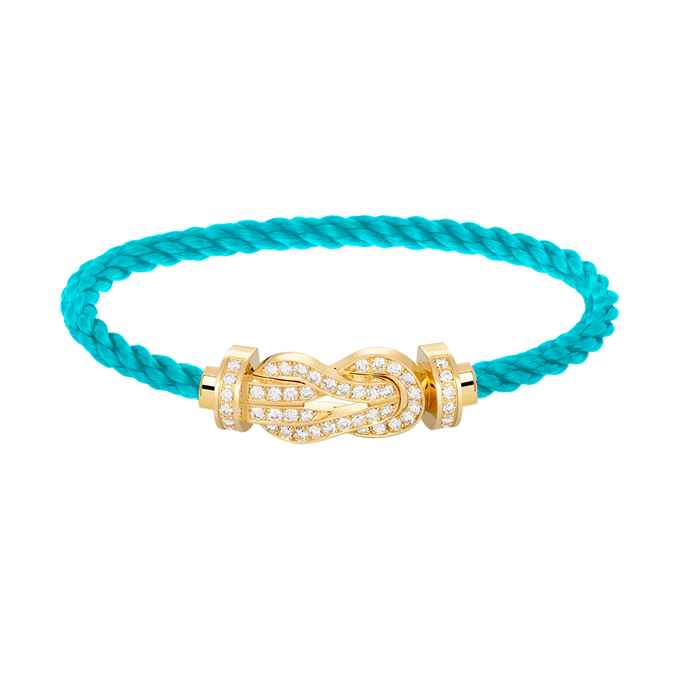 [Renovia Jewelry]CHANCE LARGE 8 FIGURE BUCKLE FULLDIAMOND BRACELET GOLD