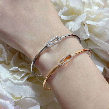 [Renovia Jewelry]Move Uno pavé flex bangle medium
