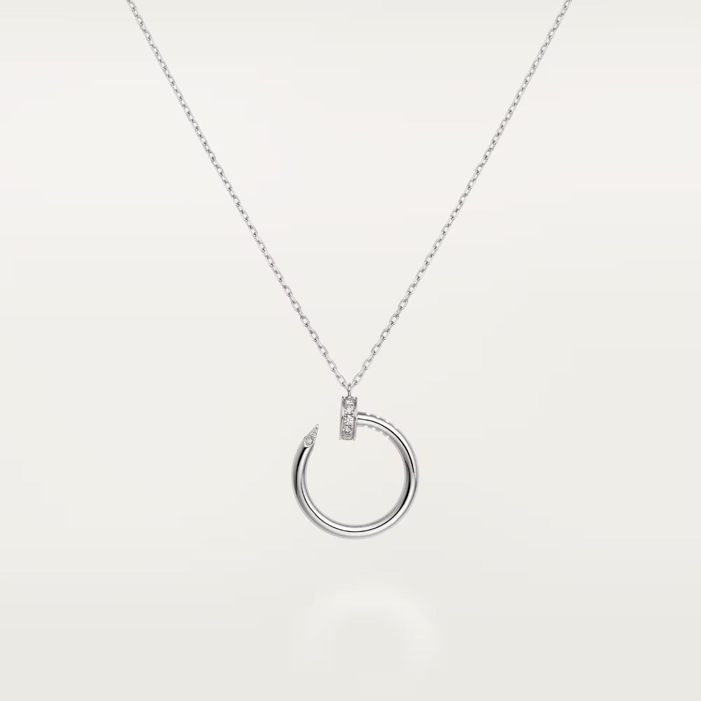 [Renovia Jewelry]JUSTE NECKLACE HALF DIAMOND