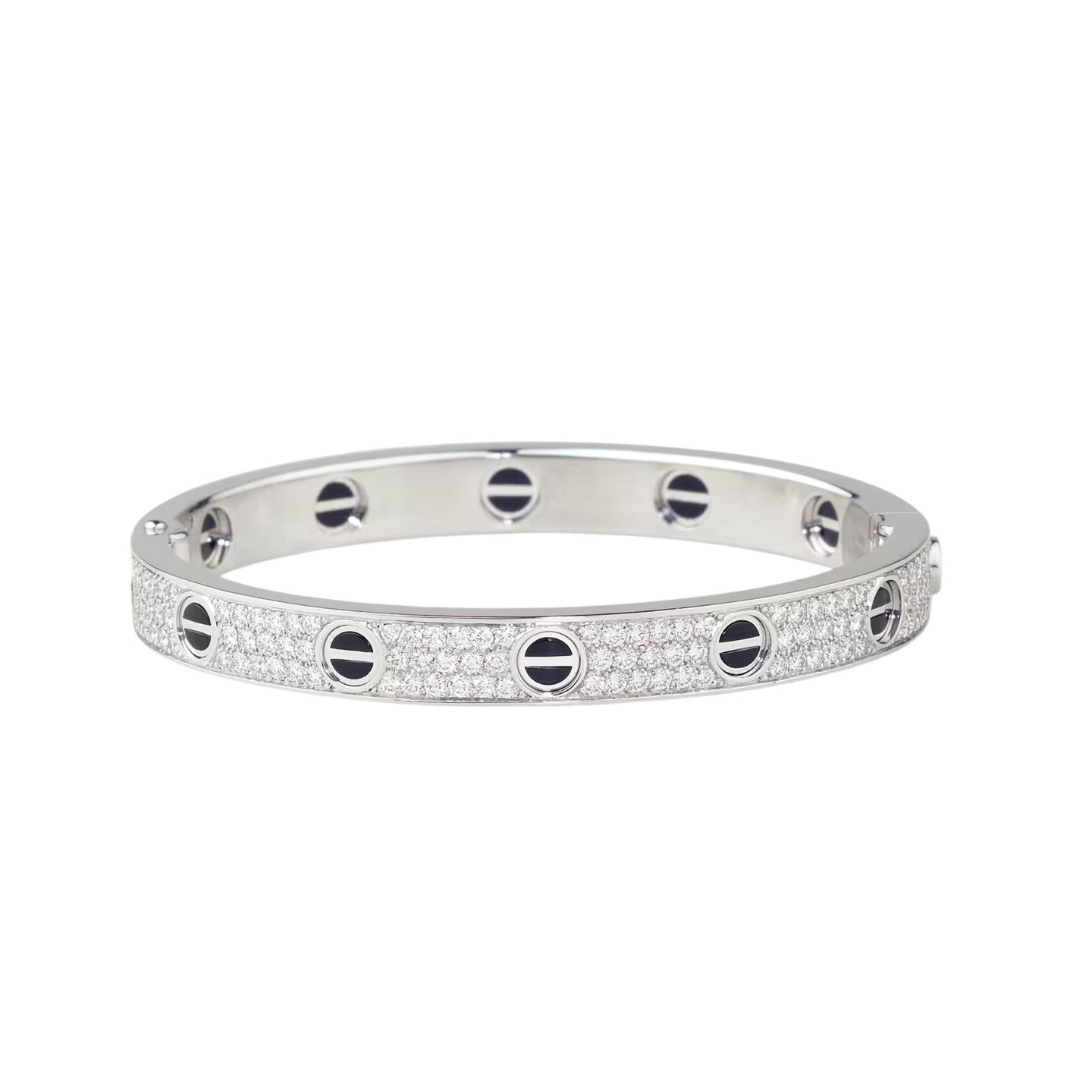[Renovia Jewelry]LOVE BRACELET 6.1MM DIAMOND-PAVED CERAMIC
