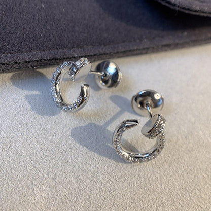 [Renovia Jewelry]JUSTE EARRINGS SILVER DIAMONDS