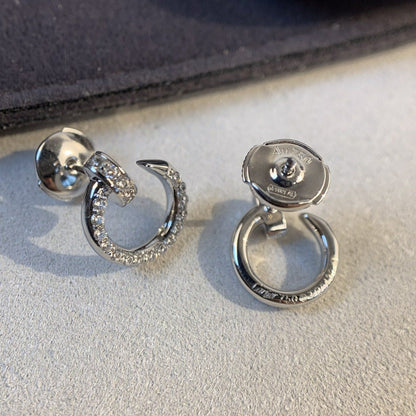 [Renovia Jewelry]JUSTE EARRINGS SILVER DIAMONDS