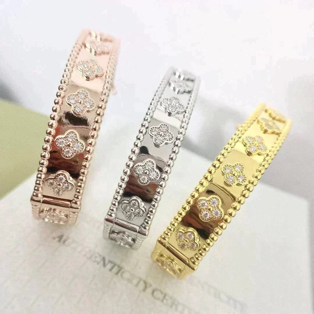 [Renovia Jewelry]CLOVER BRACELET 8MM DIAMONDS