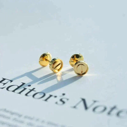 [Renovia Jewelry]LOVE EARRINGS GOLD 10MM