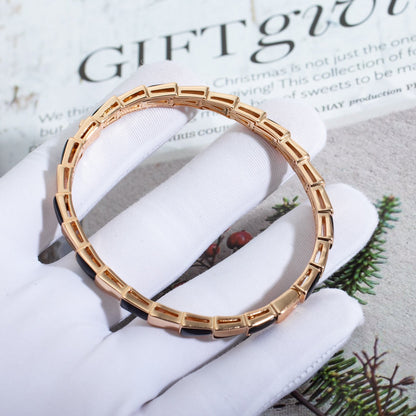 [Renovia Jewelry]SERPENTI BRACELET PINK GOLD ONYX