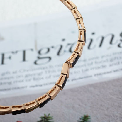 [Renovia Jewelry]SERPENTI BRACELET PINK GOLD ONYX