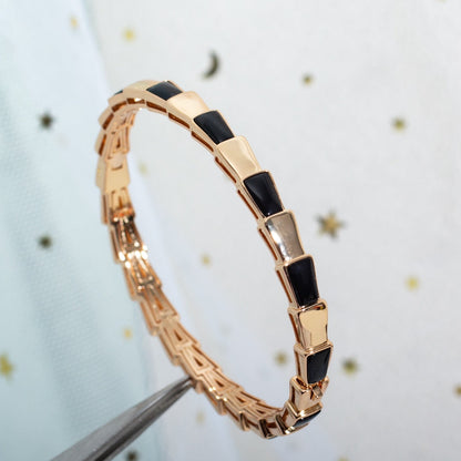 [Renovia Jewelry]SERPENTI BRACELET PINK GOLD ONYX