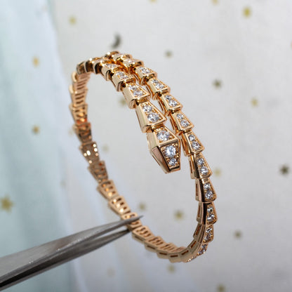 [Renovia Jewelry]SERPENTI BRACELET 6.8MM PINK GOLD DIAMOND