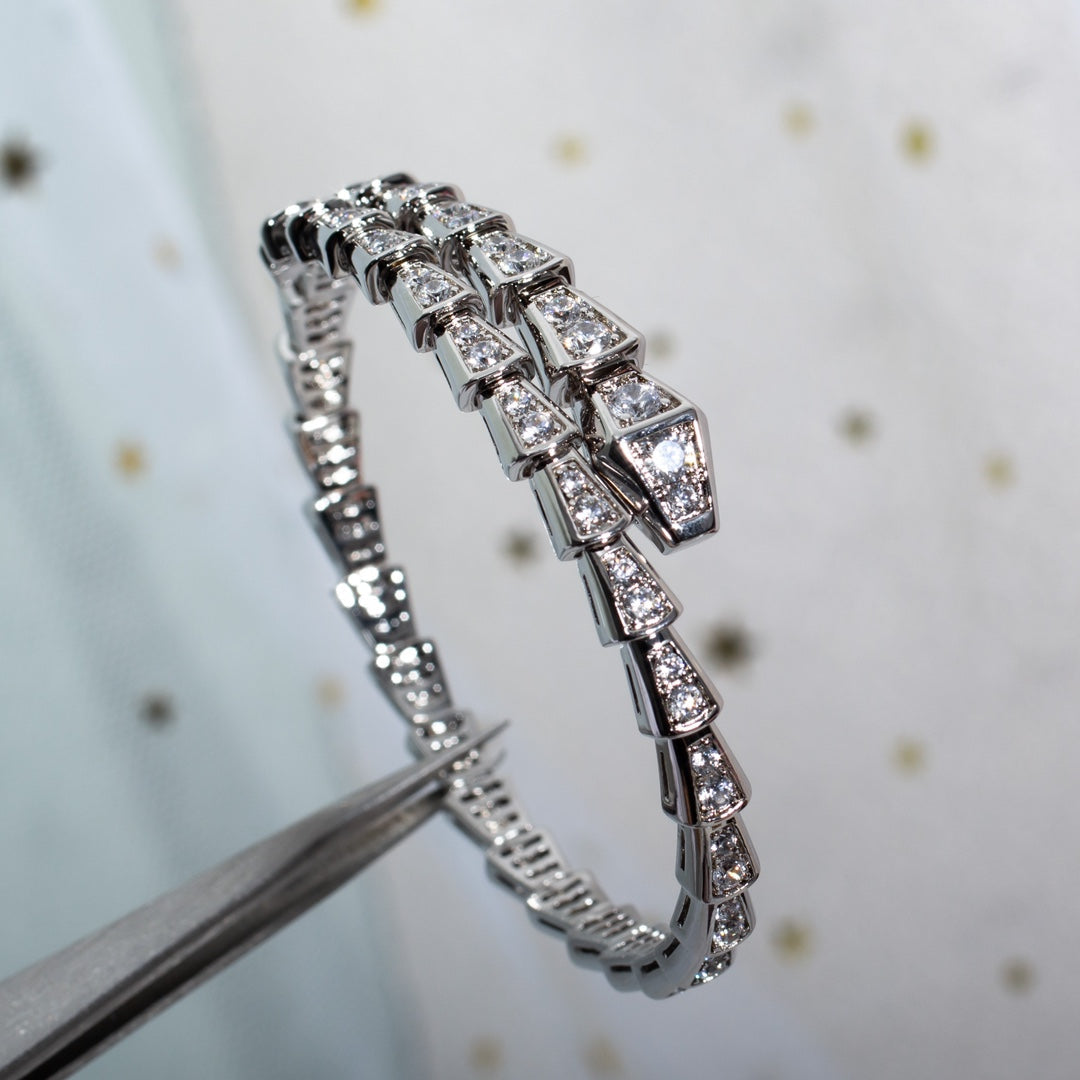 [Renovia Jewelry]SERPENTI BRACELET 6MM SILVER DIAMOND