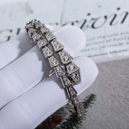[Renovia Jewelry]SERPENTI BRACELET 6MM SILVER DIAMOND