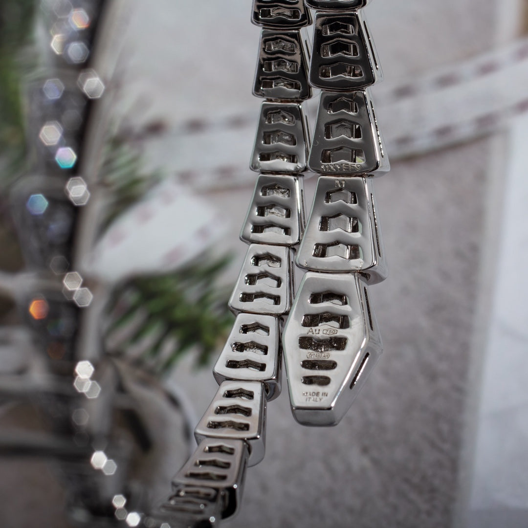 [Renovia Jewelry]SERPENTI BRACELET 6MM SILVER DIAMOND