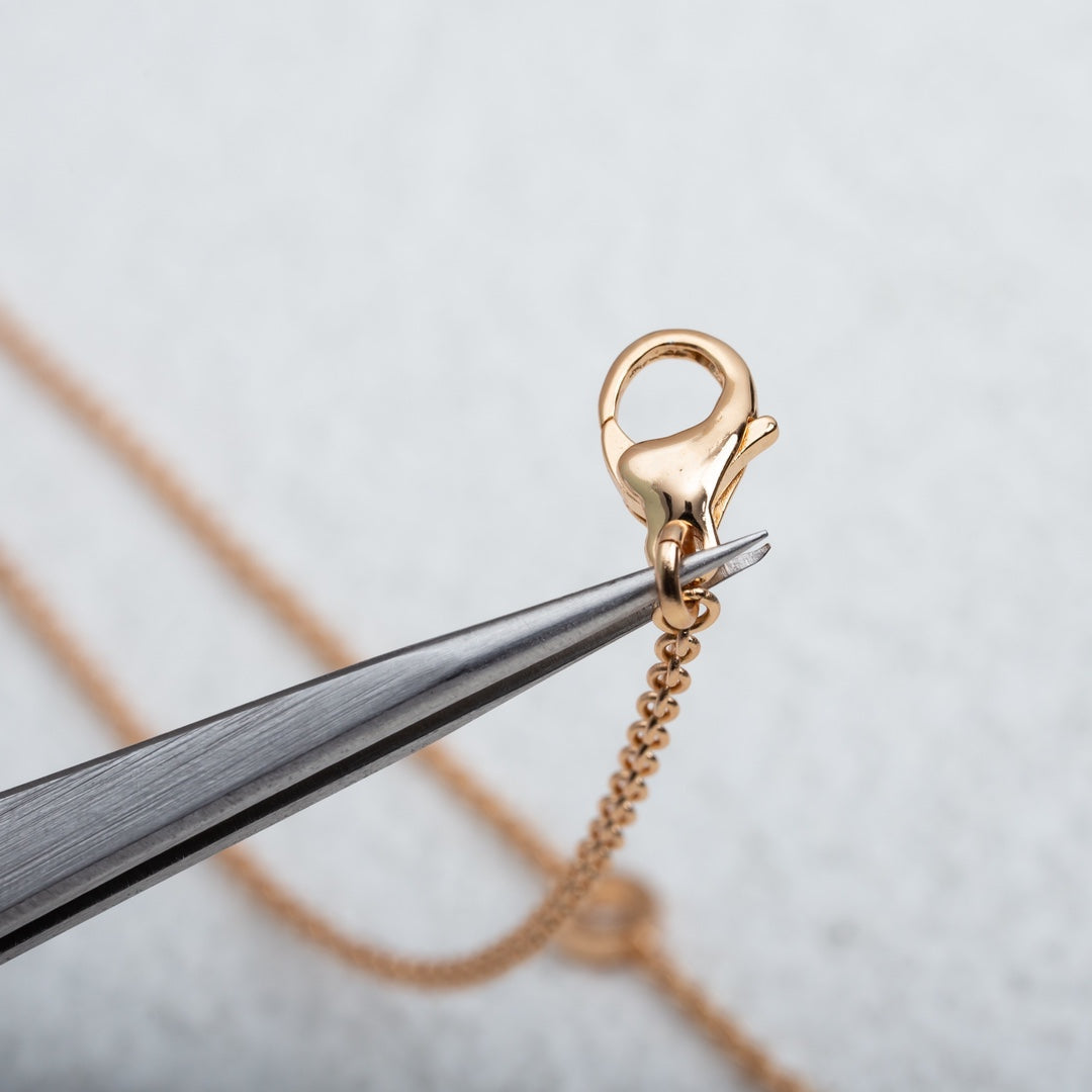 [Renovia Jewelry]PARENTESI NECKLACE PINK GOLD