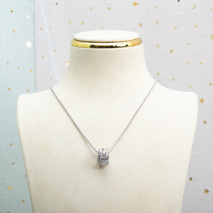 [Renovia Jewelry]PARENTESI NECKLACE SILVER DIAMOND