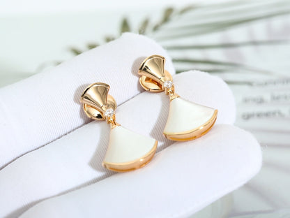 [Renovia Jewelry]DREAM MOP PINK GOLD EARRINGS