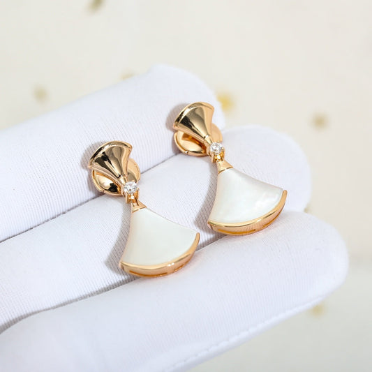 [Renovia Jewelry]DREAM MOP PINK GOLD EARRINGS