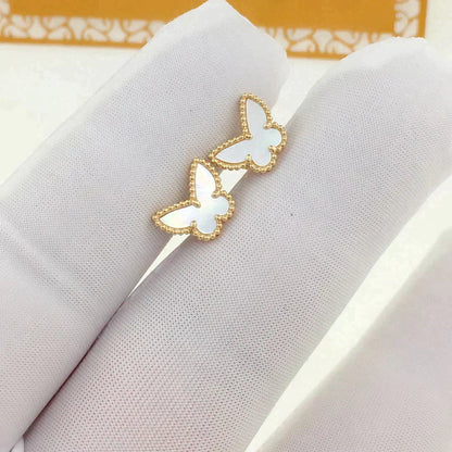 [Renovia Jewelry]SWEET BUTTERFLY MOP EARSTUDS
