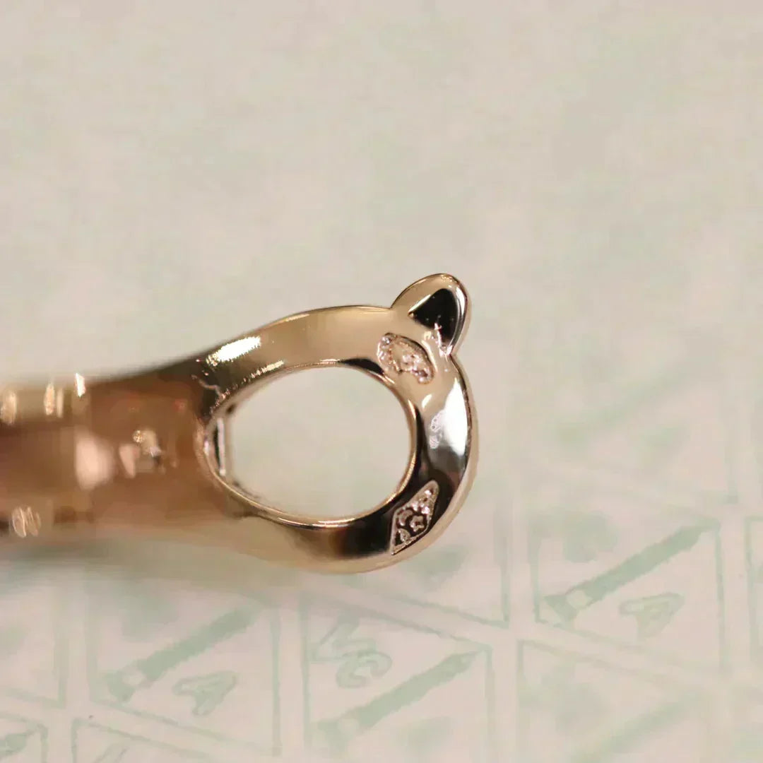 [Renovia Jewelry]CLOVER MEDIUM 1 MOTIFS FUll DIAMOND EARRINGS