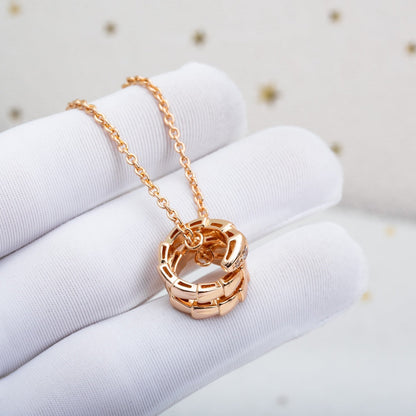 [Renovia Jewelry]SERPENTI PINK GOLD NECKLACE DIAMOND