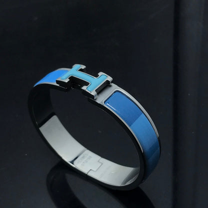 [Renovia Jewelry]H BRACELET BLUE RAINBOW CERAMIC