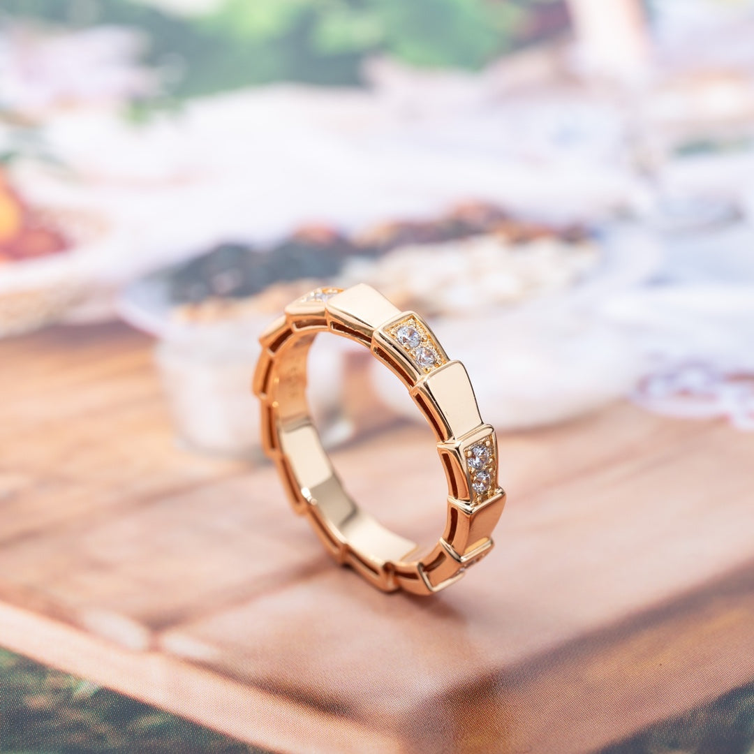 [Renovia Jewelry]SERPENTI RING PINK GOLD  3MM