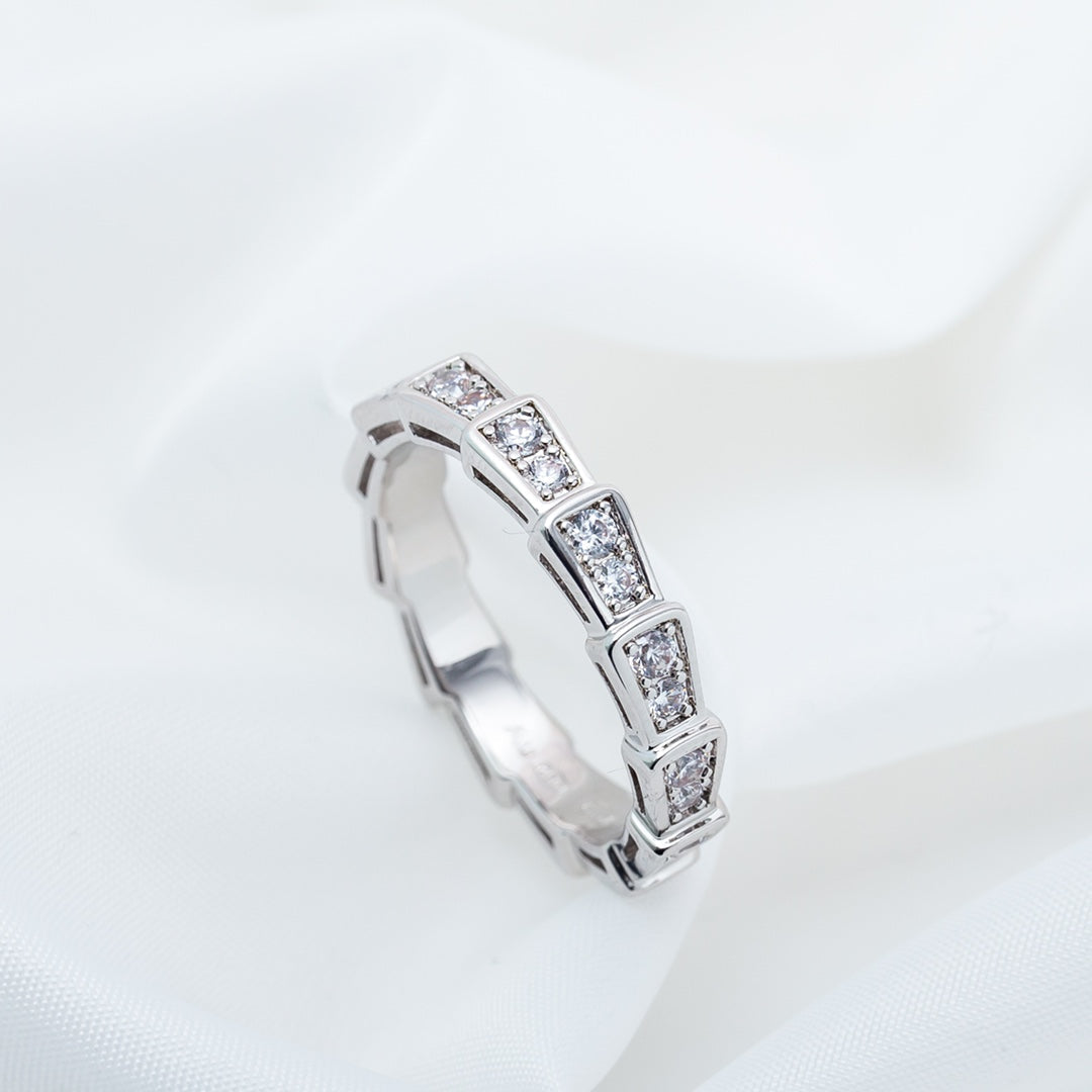 [Renovia Jewelry]SERPENTI RING SILVER DIAMOND PAVED 3MM