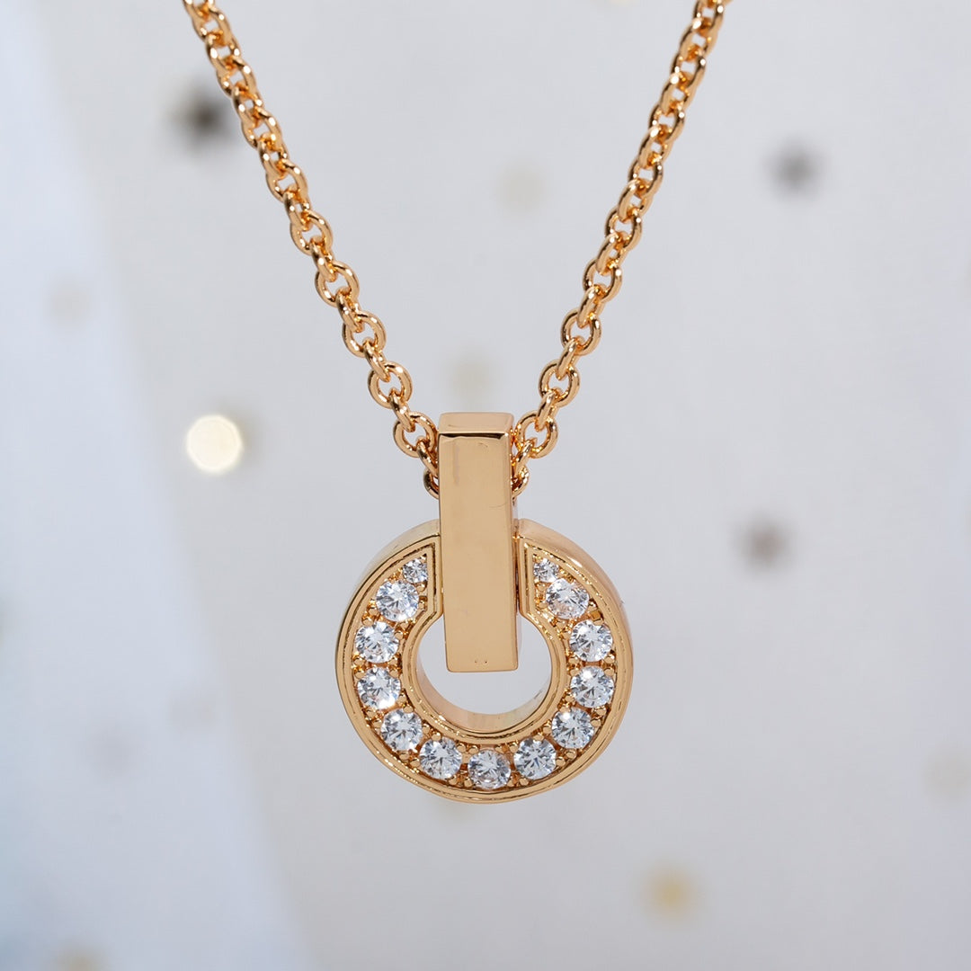 [Renovia Jewelry]GARI NECKLACE PINK GOLD DIAMOND