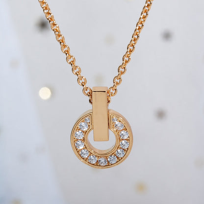 [Renovia Jewelry]GARI NECKLACE PINK GOLD DIAMOND