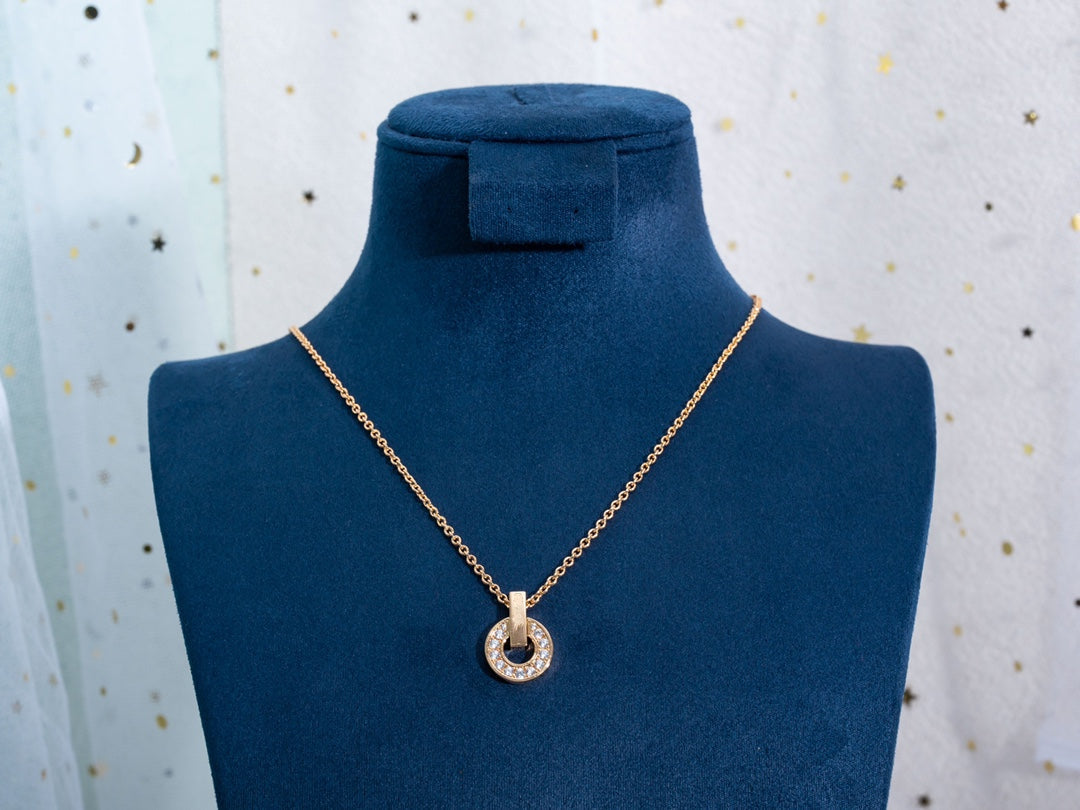 [Renovia Jewelry]GARI NECKLACE PINK GOLD DIAMOND