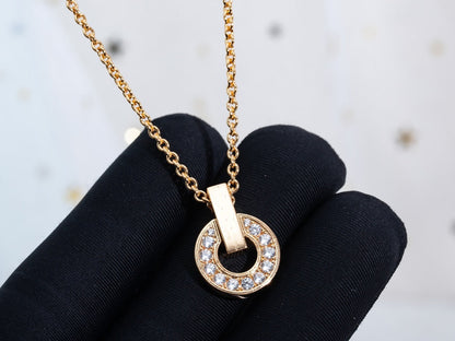 [Renovia Jewelry]GARI NECKLACE PINK GOLD DIAMOND