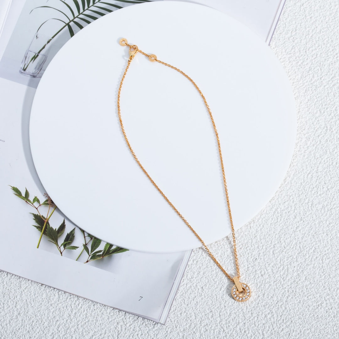 [Renovia Jewelry]GARI NECKLACE PINK GOLD DIAMOND