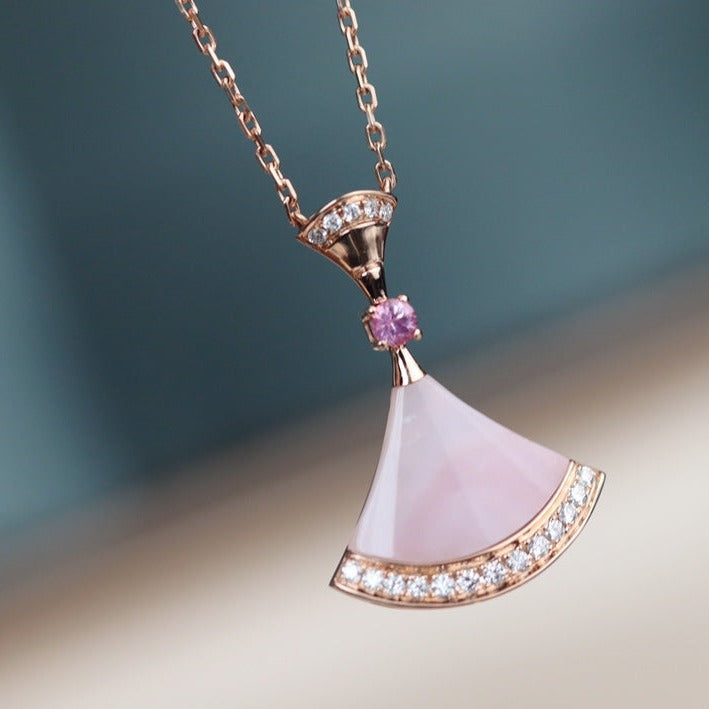 [Renovia Jewelry]DREAM NECKLACE PINK MOP DIAMOND