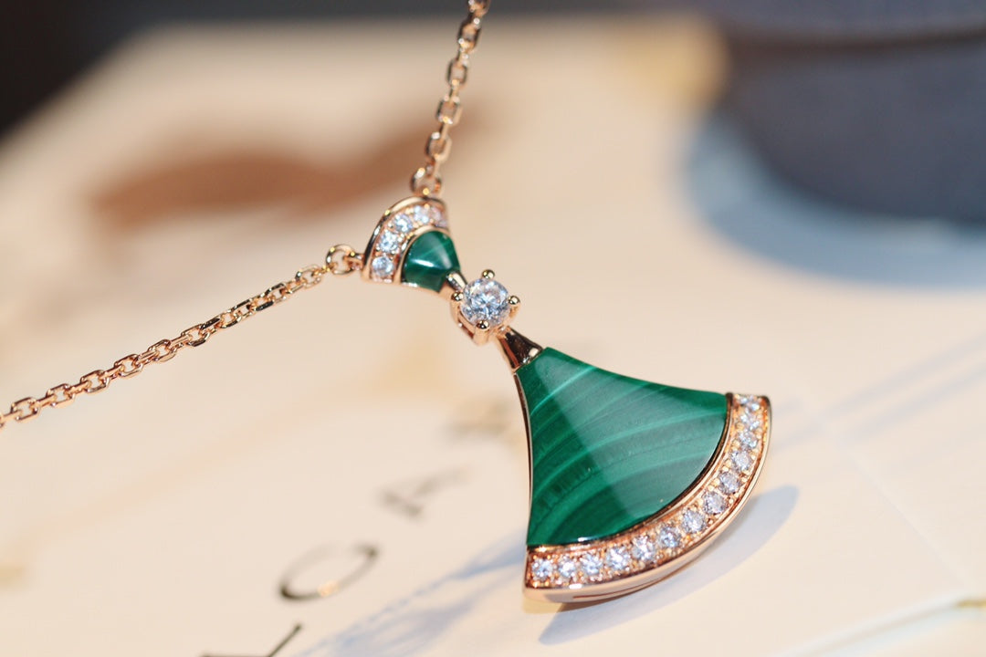 [Renovia Jewelry]DREAM NECKLACE MALACHITE DIAMOND