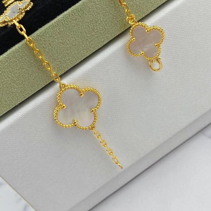 [Renovia Jewelry]MAGIC CLOVER MOP GOLD BRACELET 5 MOTIFS