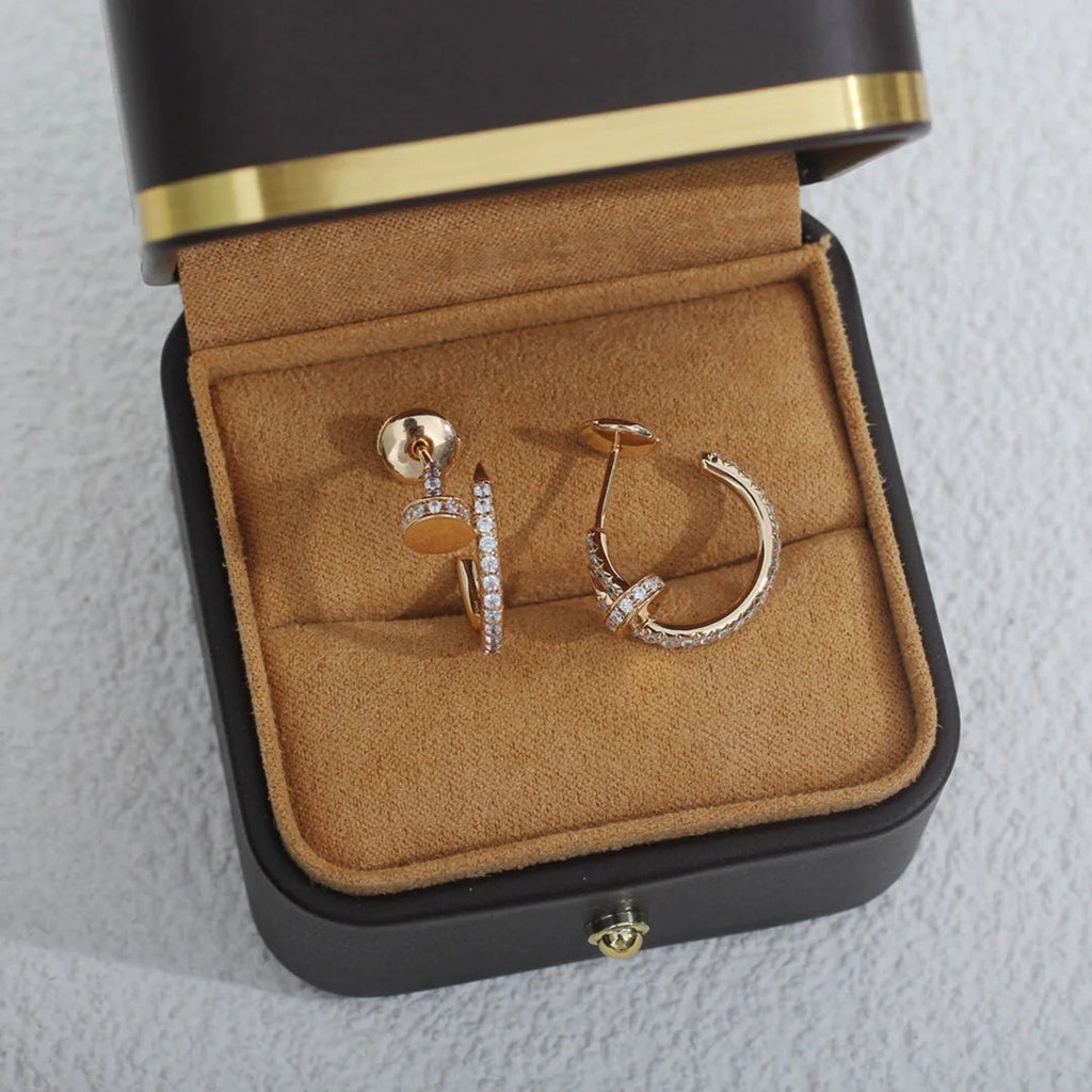 [Renovia Jewelry]JUSTE FULL DIAMOND SMALL EARRINGS