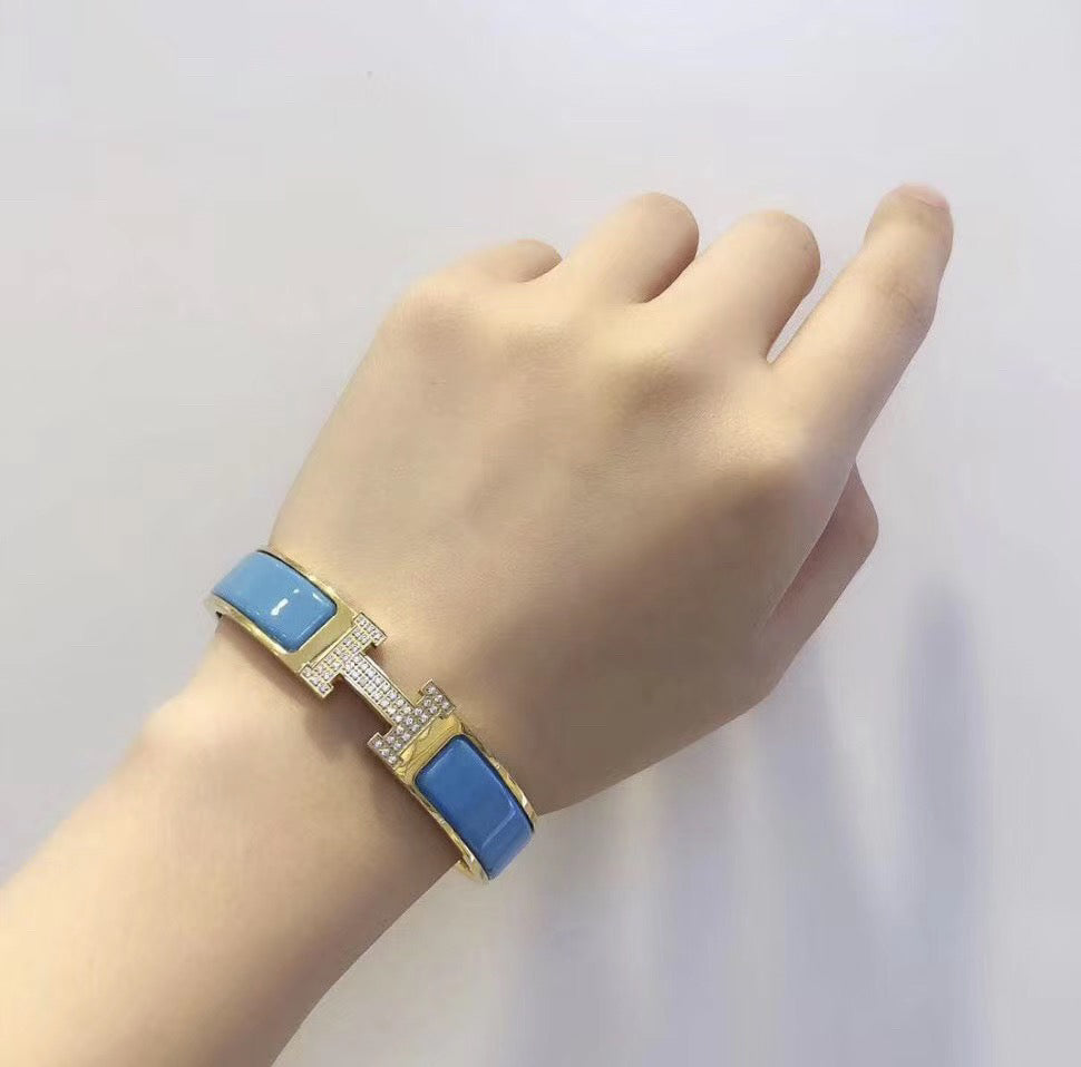 [Renovia Jewelry]H CLOUD BLUE BRACELET GOLD DIAMOND