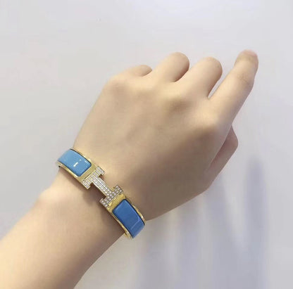 [Renovia Jewelry]H CLOUD BLUE BRACELET GOLD DIAMOND