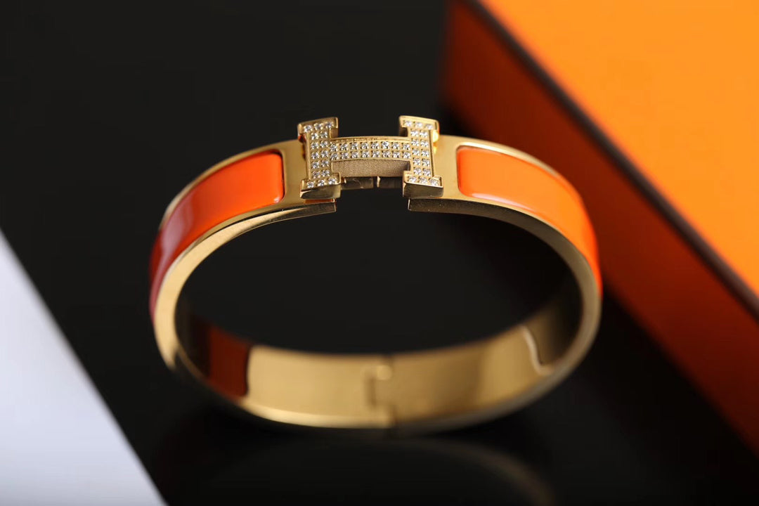 [Renovia Jewelry]H BRACELET GOLD DIAMOND