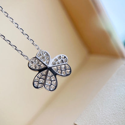 [Renovia Jewelry]CLOVER DIAMOND NECKLACE SILVER