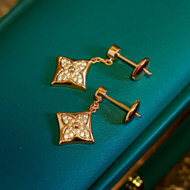 [Renovia Jewelry]STAR DIAMONDS EARRINGS GOLD
