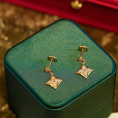 [Renovia Jewelry]STAR DIAMONDS EARRINGS GOLD