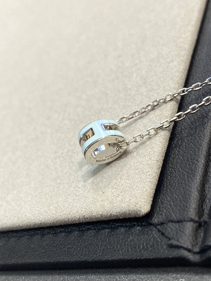 [Renovia Jewelry]POP H LIGHT BLUE NECKLACE