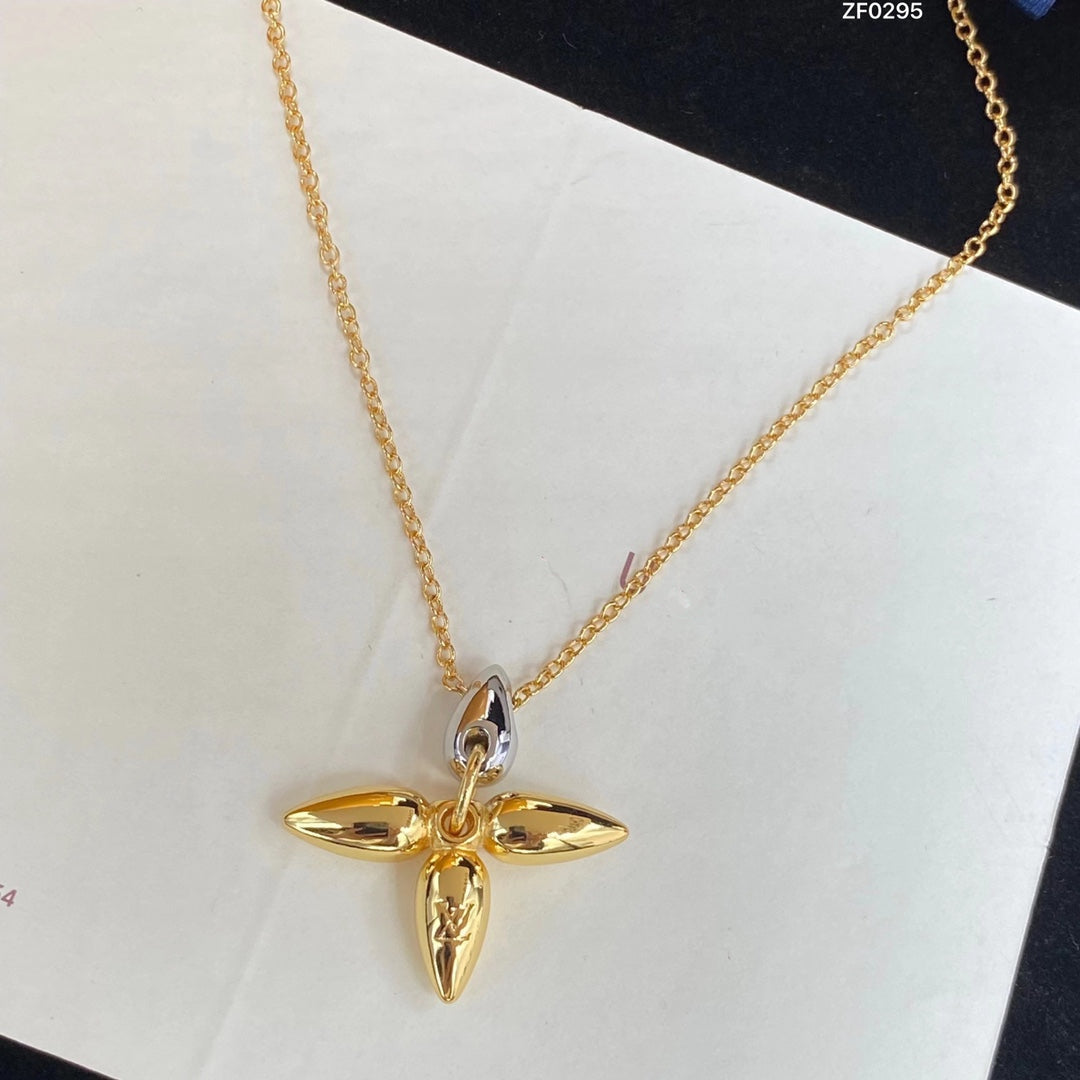 [Renovia Jewelry]LOUISETTE PEDANT GOLD NECKLACE